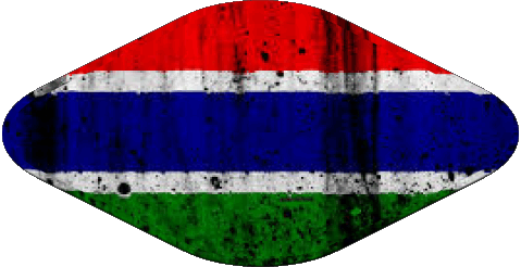 Oval 02 Gambia Africa Flags 