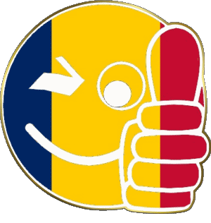 Faccina - OK Chad Africa Bandiere 