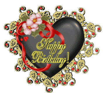 004 Heart Happy Birthday Inglese Messagi 