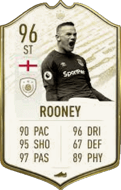 Wayne Rooney Angleterre F I F A - Joueurs Cartes Jeux Vidéo Multi Média 
