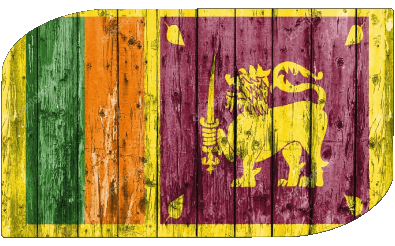 Rectangle Sri Lanka Asie Drapeaux 