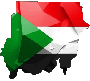 Map Sudan Africa Flags 
