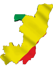 Verschiedene Kongo Afrika Fahnen 