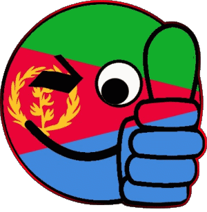 Smiley - OK Eritrea África Banderas 