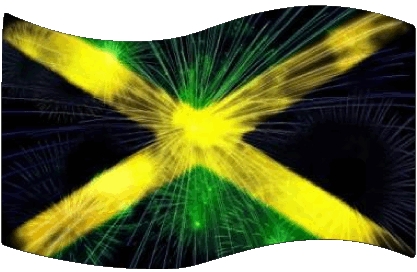 Rectangle Jamaica America Flags 
