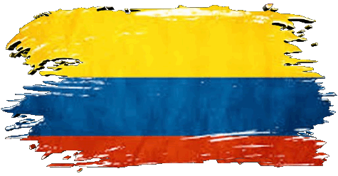 Rettangolo Colombia America Bandiere 