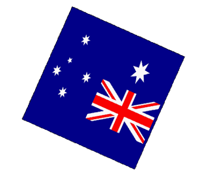 Kugel - Würfel National Australien Ozeanien Fahnen 