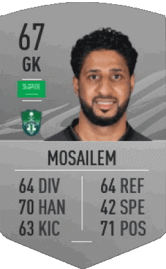 Yasser Al Mosailem Arabia Saudita F I F A - Giocatori carte Videogiochi Multimedia 