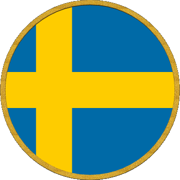 Rond Suède Europe Drapeaux 