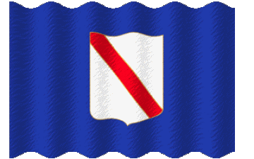 Welligkeit Campania Italien Europa Fahnen 