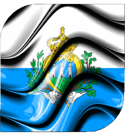 Quadrato San Marino Europa Bandiere 