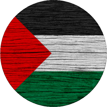 Rond Palestine Asie Drapeaux 