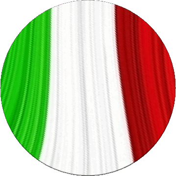Rond National Italie Europe Drapeaux 