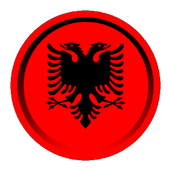 Round - Rings Albania Europe Flags 