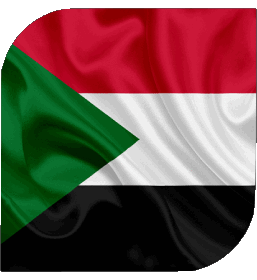 Quadrato Sudan Africa Bandiere 