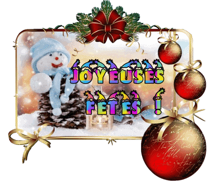 Serie 12 Joyeuses Fêtes (Noël) Francés Mensajes 