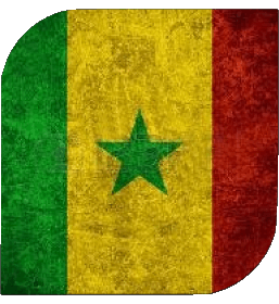 Carré Sénégal Afrique Drapeaux 