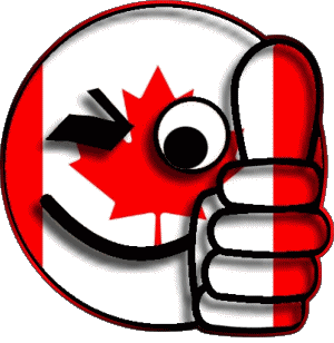 Faccina - OK Canada America Bandiere 