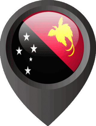 Perno di posizione Papua Nuova Guinea Oceania Bandiere 