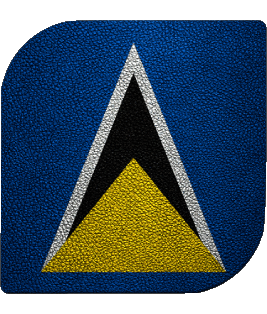 Platz St. Lucia Amerika Fahnen 