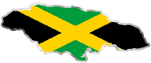 Carte Jamaïque Amériques Drapeaux 