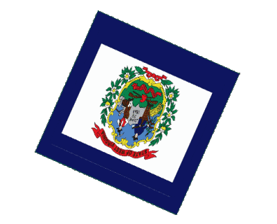 Sfera - Cubo Virginia Occidentale U.S.A - Stati America Bandiere 