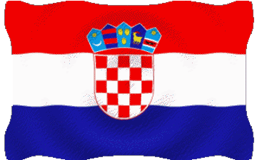 Ondulation Croatie Europe Drapeaux 