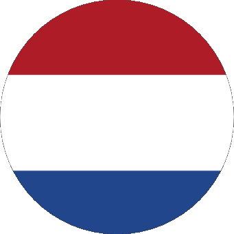 Rond Pays-Bas Europe Drapeaux 