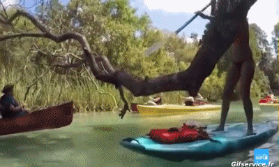 Falls - Fail Paddle Sports Humor -  Fun 