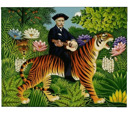 Douanier Rousseau Artiste  Peintre Humour - Fun 