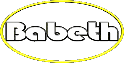 Babeth B WEIBLICH - Frankreich Vorname 