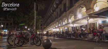 Espagne - Barcelone Luoghi - TimeLapse Umorismo -  Fun 