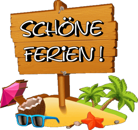 22 Transparent Background Schöne Ferien German Messages 