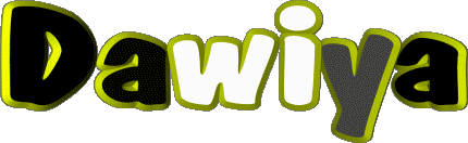 Dawiya D WEIBLICH - Maghreb Muslim Vorname 