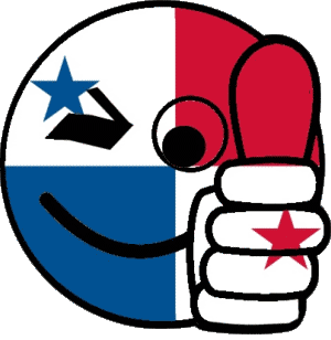 Smiley - OK Panama Amerika Fahnen 
