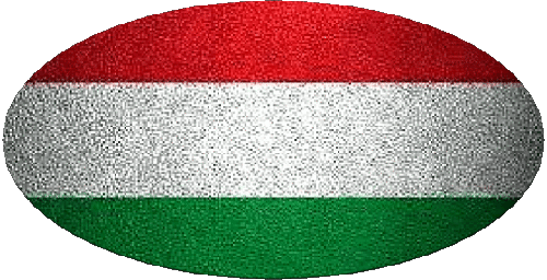 Ovale Hongrie Europe Drapeaux 