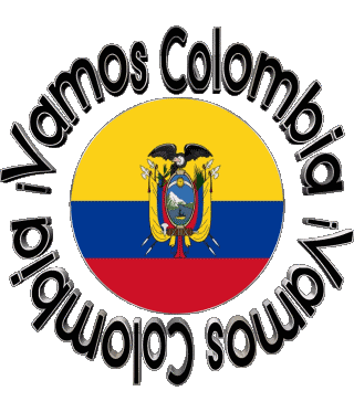 Bandera Vamos Colombia Spagnolo Messagi 