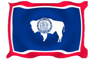 Ondulation Wyoming U.S.A - Etats Amériques Drapeaux 