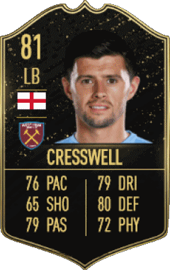 Aaron Cresswell Angleterre F I F A - Joueurs Cartes Jeux Vidéo Multi Média 