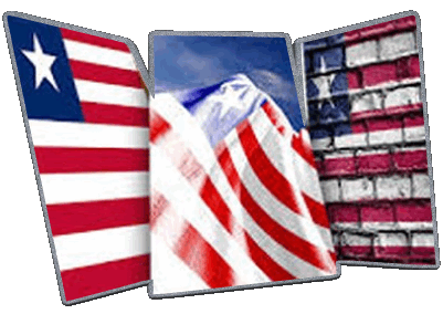 Forma 02 Liberia África Banderas 