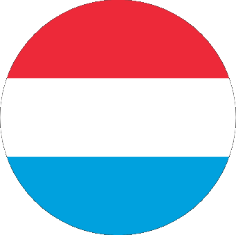 Runde Luxemburg Europa Fahnen 