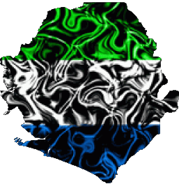 Carte Sierra Léone Afrique Drapeaux 