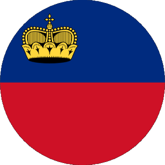 Rond Liechtenstein Europe Drapeaux 
