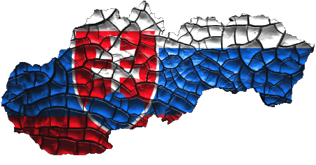 Map Slovakia Europe Flags 
