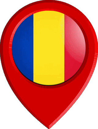 Epingle de Localisation Roumanie Europe Drapeaux 