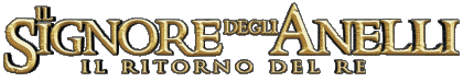 Logo Italiano Il Ritorno del Re Il Signore degli Anelli Film Internazionale Multimedia 