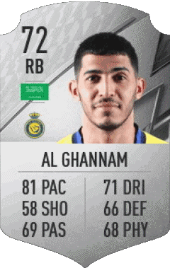 Sultan Abdullah Al Ghannam Arabia Saudita F I F A - Giocatori carte Videogiochi Multimedia 