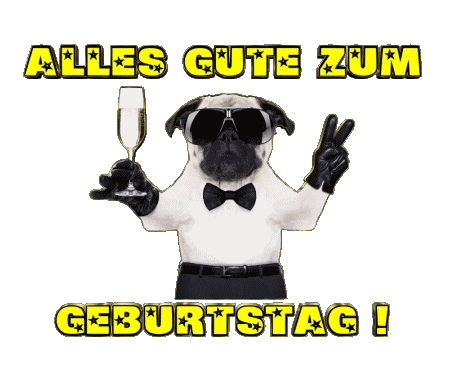 001 Tiere Alles Gute zum Geburtstag Tedesco Messagi 