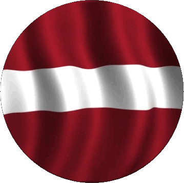 Rond Lettonie Europe Drapeaux 