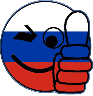 Smiley - OK Russie Europe Drapeaux 